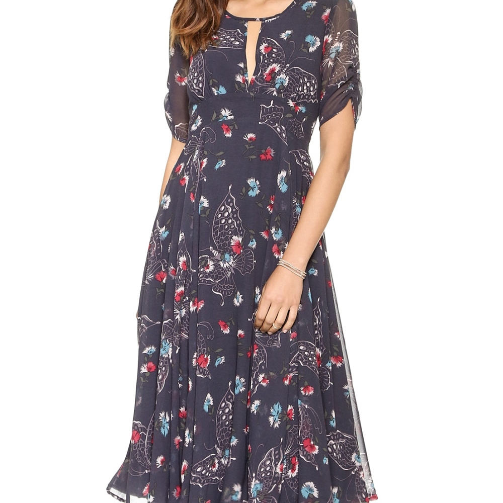 FREE PEOPLE BONNIE FLORAL PRINT MAXI